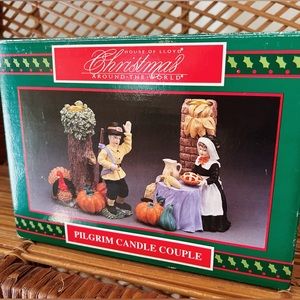 Christmas Around the World Pilgrim Candle Couple
